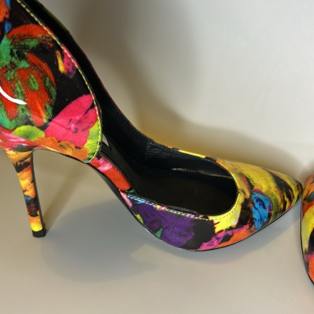 NWOT Steve Madden groovi PU floral D’Orsay stiletto heel - Picture 6 of 8